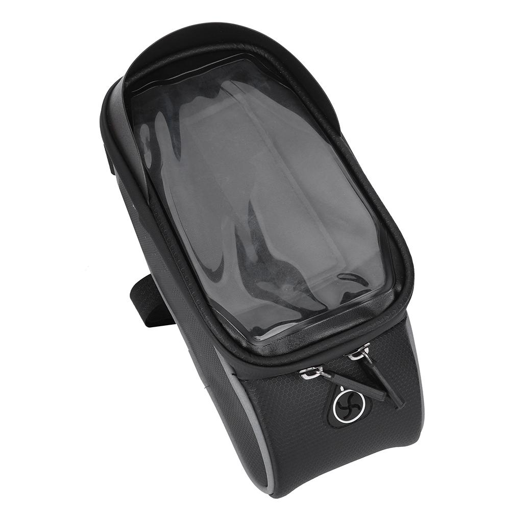 Nylon Black Water Sprinkling Resistant Touching Screen Bike Bag Mobile Phone Bicycle Cycling Packet Equipment