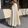 Elegant High-Waist Pleated A-Line French-Korean Umbrella Skirt for Autumn & Winter