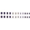 24 Pieces Fairy Purple Romantic Gentle Purple Dream Flash Big Sequins Starry Colorful Personalized Manicure Wear Nail Unloading