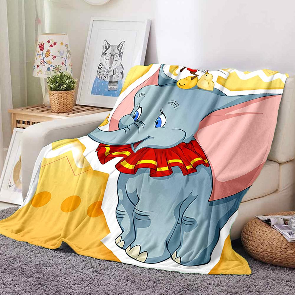 1PC D-Dumbo Cartoon Ultra-Soft Blanket - Lightweight Fluffy Blanket for Couch,Bed & Home Décor, All-Season Gift for Adults,Teens