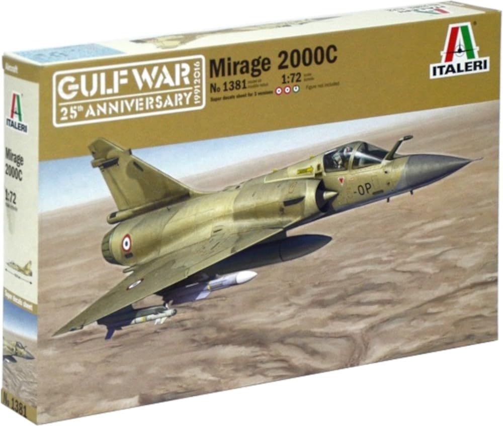 

Platz Italeri French Mirage 2000C Gulf War Plastic Model Kit IT1381 1/72 (Airplane)