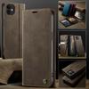 For iPhone 12 mini 5.4 inch Case CASEME 033 Series RFID Blocking Wallet Stand Calf Texture Leather Phone Cover