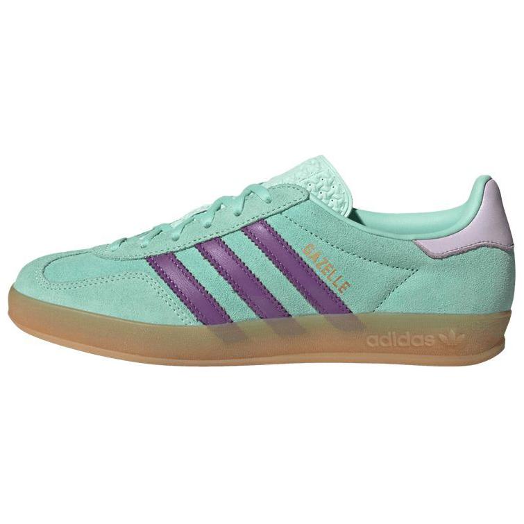 

adidas Gazelle Indoor Clear Mint Active Purple Women Sneakers Green JQ0192 36