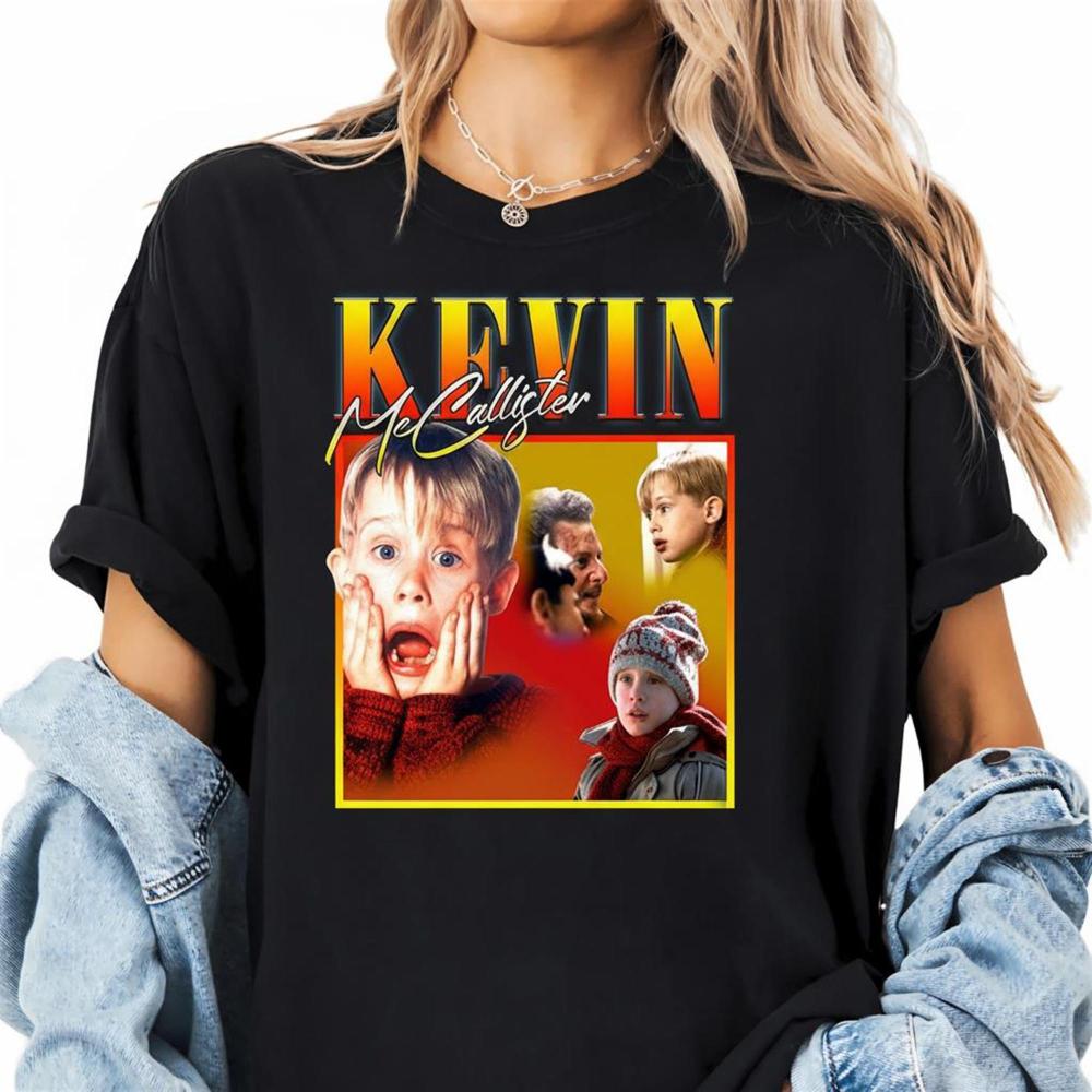 Kevin McCallister Home Alone Tshirt Mccallister Home Security Tee Vintage s Movie Shirt Xmas Filthy Animal