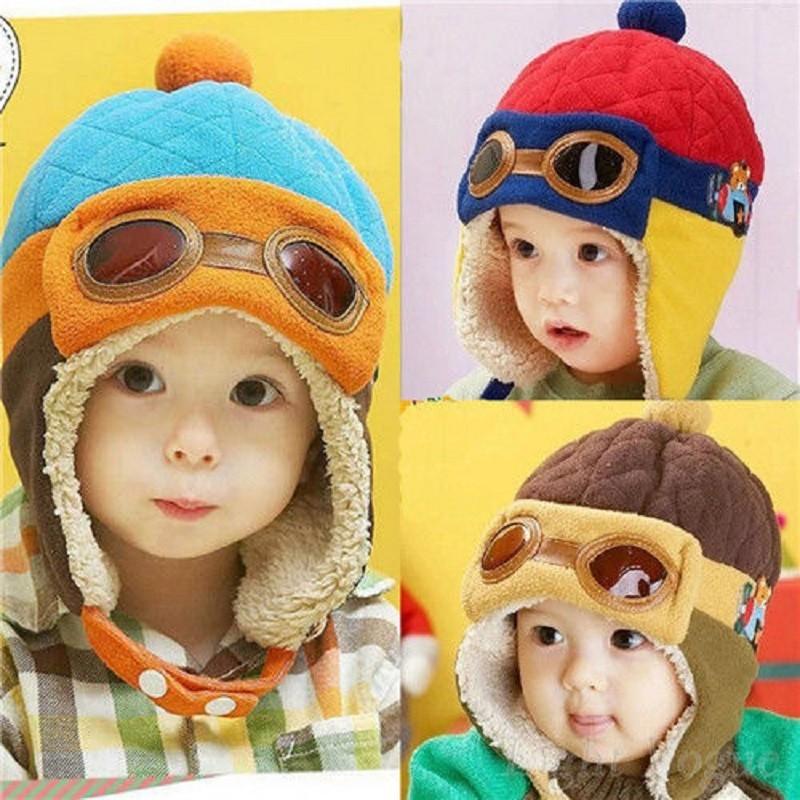 Fashionable Childrens Aviator Hat Earflap Design Winter Warmth Protection