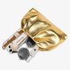 Metallic Pleated Dumpling Clutch - Luxurious Chain Bag for Parties
