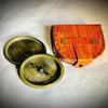 Brass Compass W.ottway.co.Ltd with Antique Leather Case, Trekking, Hiking, Traveling Camping Compass, Graduation Gifts
