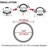 Winter Car Steering Wheel Cover Diamond Crystal Crown Plush Fur Steering-Wheel Cases Auto Interior Accessories For Women Girls