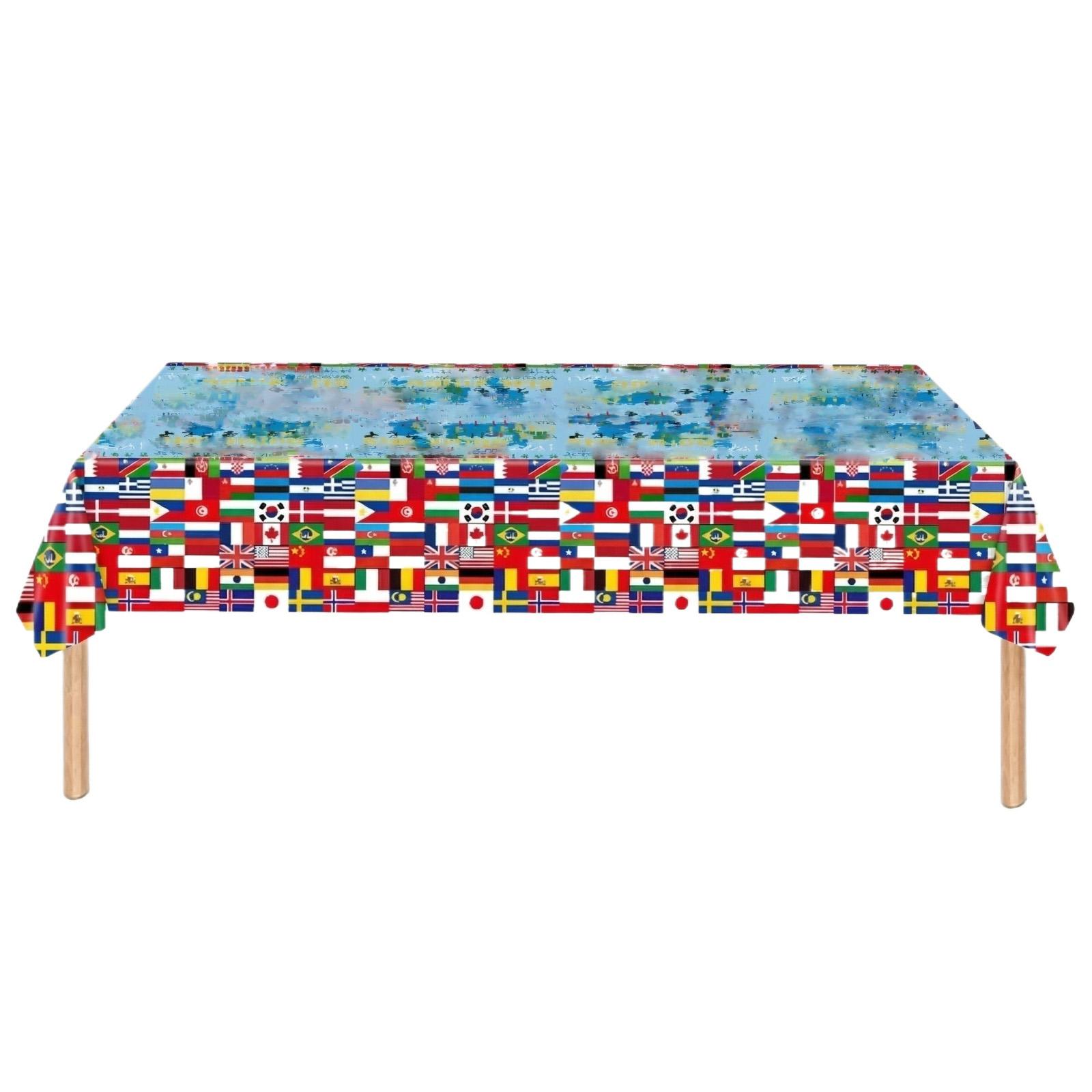 

Party Tablecloth For Children, Patriotic Soldiers Party Decoration, Disposable PE Tablecloth One Size