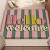 Welcome Hello Home Pattern Doormat Home Decor Rug Bedroom Living Room Entrance Rug Kitchen Front Door Mat Nonslip Area Foot Mats