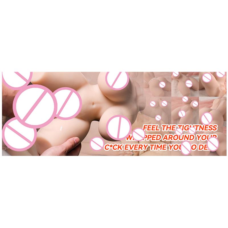 3D Realistic Sex Doll Male Masturbator with Realistic Boobs Vagina, Dual Channel Pussy Pussy Ass Masturbator Toys