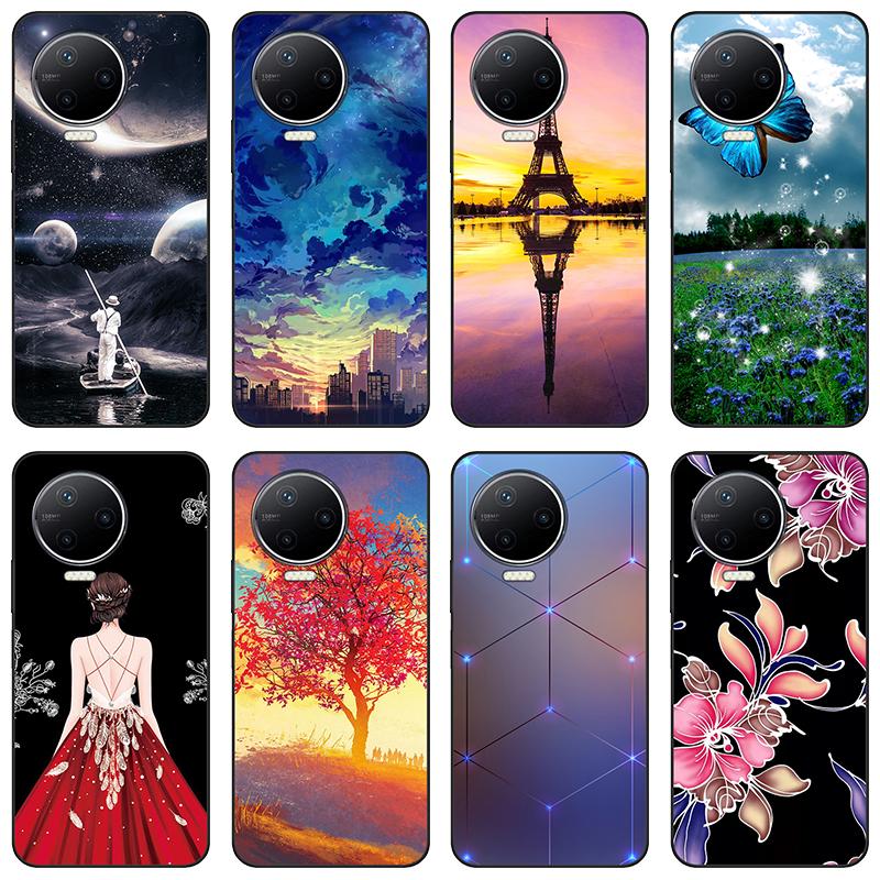 Dla infinix Note 12 Pro 4G X676B etui z miękkiego silikonu tylna okładka Cartoon etui na telefon moda