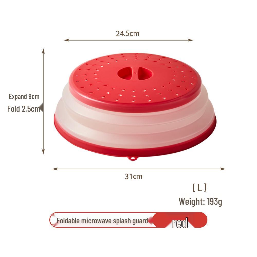 

Багатофункціональна силіконова складана кришка для мікрохвильової печі, захист від бризок