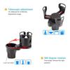 2 In 1 Car Cup Holder Expander 360 Degree Adjustable Base Drink Holder Anti-Shake Stable Auto Bottle Holder Organizer