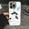 Guitar Dolphin for Apple 15 Color Silver iPhone14Pro Creative 11Promax Frosted 16 Protective Case 17