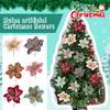 Magnolia Artificial Christmas Flowers, Christmas Tree Garland New Year Party Wedding Decoration