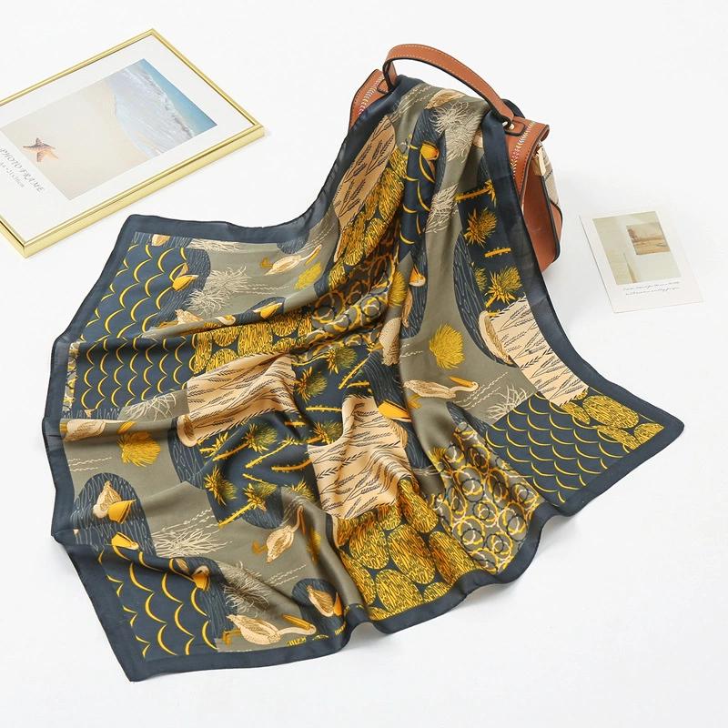 DKjiaFushi Versatile Retro Square Scarf