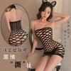 Sex Lingerie Bust Wrap Passion Transparent Temptation Sexy Stockings One-piece Mesh Uniform 2