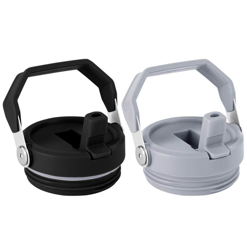 

2 Piece Water Cup Replacement Lid, with Handle Straw Lid, Leak Proof Sealing Lid Suitable for 20/30oz Cup, Water Cup Accessories