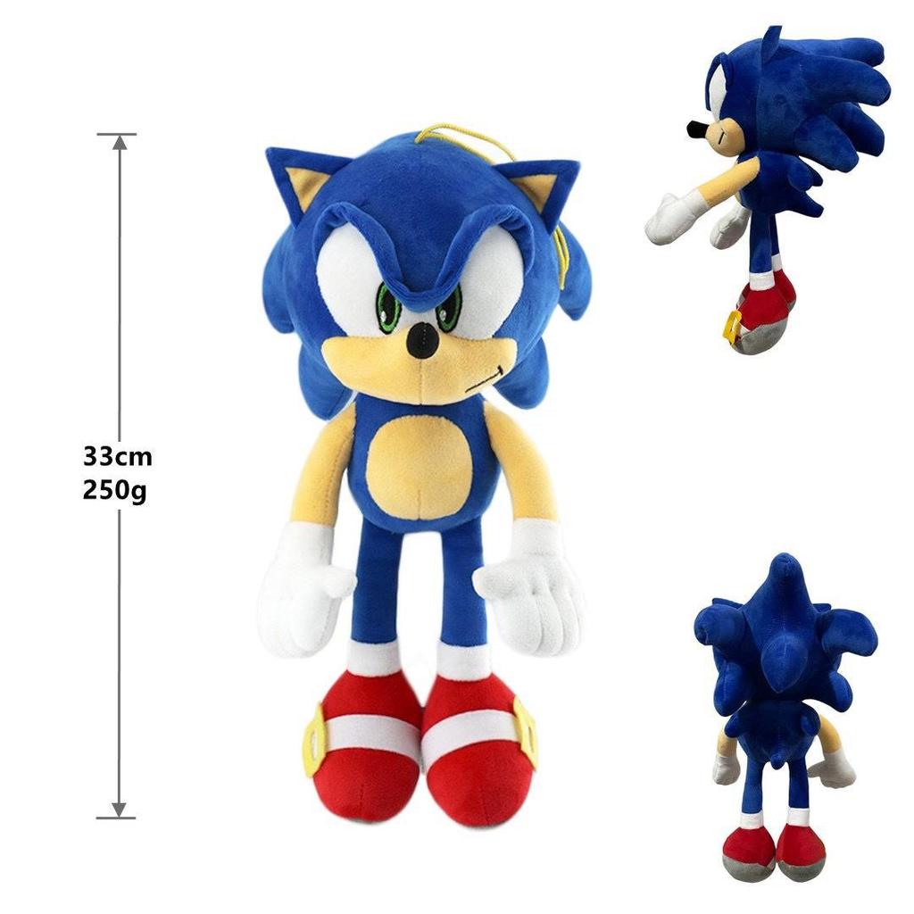 Hedgehog Sonic Plush Toy Backpack - Super Sonic & Tails Doll Set