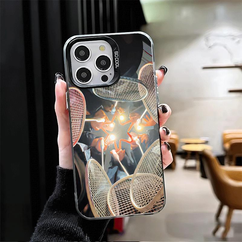 Badminton Sport Soft Phone Case for iPhone 15 16 17 Pro Max 17Air 16E 14 Plus 13 12 Mini Shockproof Cover Back Shell