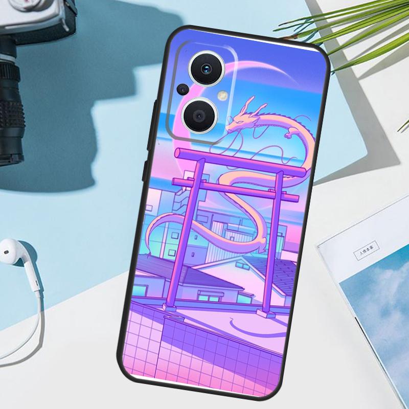 Pastel Japan Kyoto City Cover For OPPO Reno 11 Pro 10 12 13 14 14F 13F 12F 11F 7 8 Lite OPPO Find X6 X5 X8 X9 Pro Case