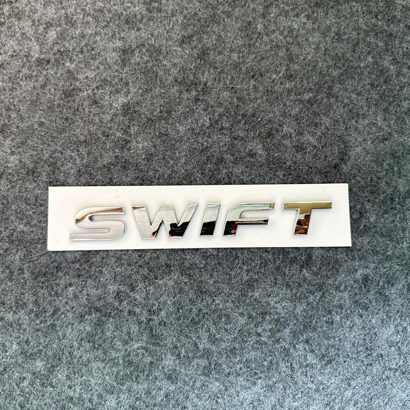 ABS Silver Front Grille Rear Trunk Emblem Stickers for SUZUKI SWIFT 3D Car Logo Badge Waterproof Auto Styling Accessories