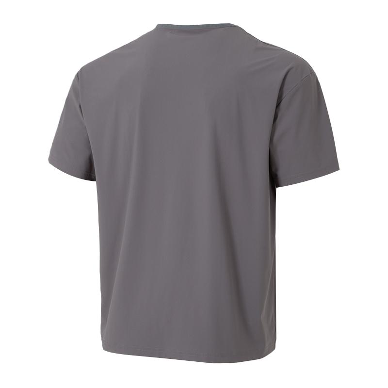 Puma Running Fitness Training Comfortable Breathable Stylish Short Sleeve T-Shirt Men Tops Gray 689289-71