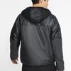 Nike ACG Warm Hooded Cotton Jacket With Half-Zip And Color-Block Men Outerwear Charcoal-Black CD7651-060