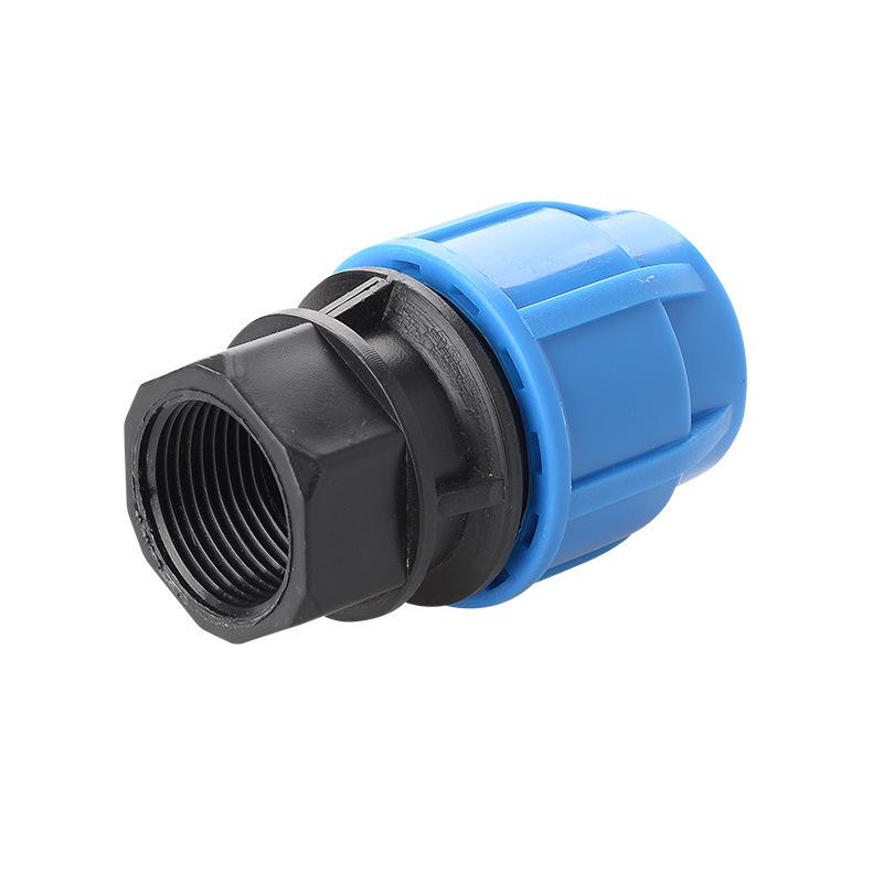 PE Direct Quick Connect Male & Female Thread Repair Joint 20-25mm Plumbing Fittings for Tap Water Pipes