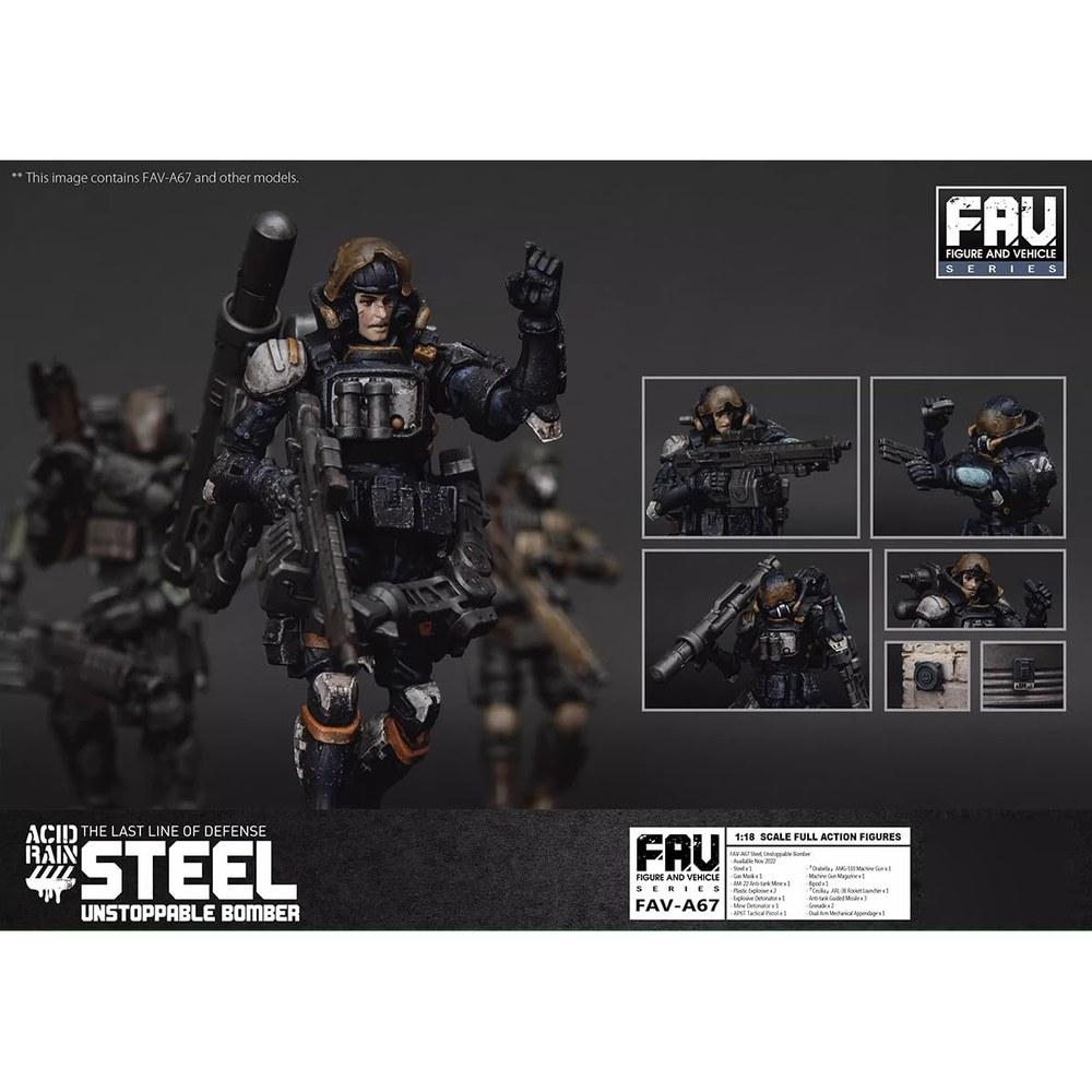 HiPlay Toy Alliance 1/18 Acid Rain FAV-A67 Steel All-Purpose Bomber Articulated Figure Painted