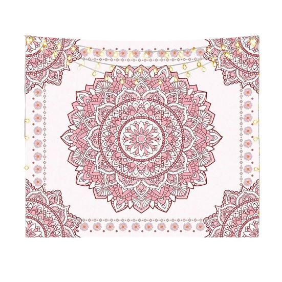 Böhmische Wandteppich, Wandbehang Teppich, Indischer Kreis Muster Teppich für Studentenwohnheim Schlafzimmer Wohnzimmer Wandkunst Fotografie Hintergrund