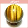 Genuine Natural Tiger Eye Quartz Crystal Sphere In Dark Yellow For Concentration And Balance