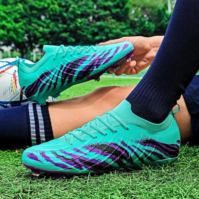 New Men Football Boots Sport Cleats Match Unisex Soccer Shoes Ultralight Non-Slip Outdoor Adult Comfortable Grass High-quality