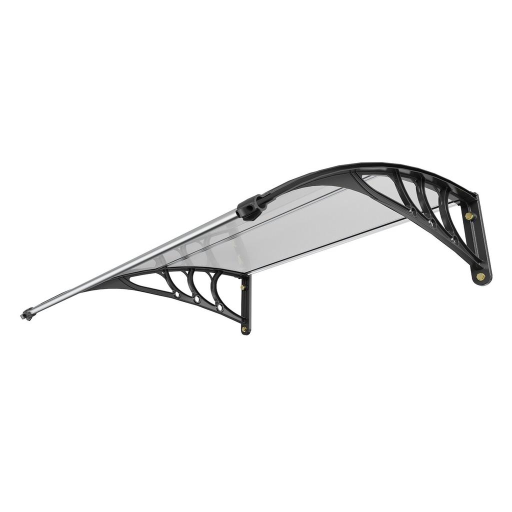Window Door Awning Canopy 40" x 40", UPF 50+ Polycarbonate Entry Door Outdoor Window Awning Exterior, Front Door Overhang Awning for Sun Shutter, UV,