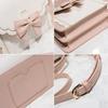 [JIANGBOMEI] 2-Way Shoulder BagHandbagPochette Bag with Ribbon, Elegant Small Crossbody Bag for Lolita, Student, and Cosplay, Popular and Stylish PU