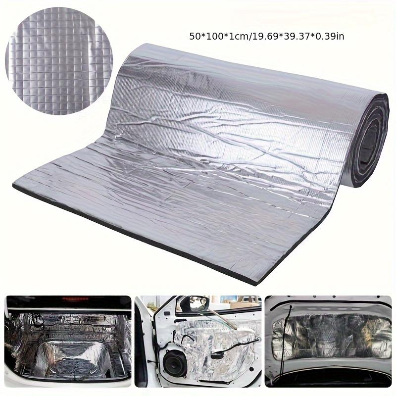 Fireproof Heat Insulation Soundproof Mat 5mm 10mm Square Aluminum Foil Car Soundproof Cotton Car Hood Soundproofing