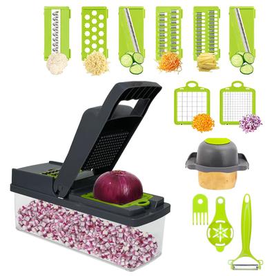 Wiwilys Professional-12-in-1 Vegetable Chopper With Adjustable Slicer--Onion Dicer
