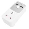 Timer Socket Double Control 2USB Ports Multifunctional Outdoor Timer Outlet for Refrigerator UK Plug