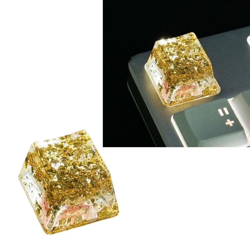OEM Height Resin Keycap Featuring Color Foil Backlight for Mechanical Keyboards for Gamers and Collectors