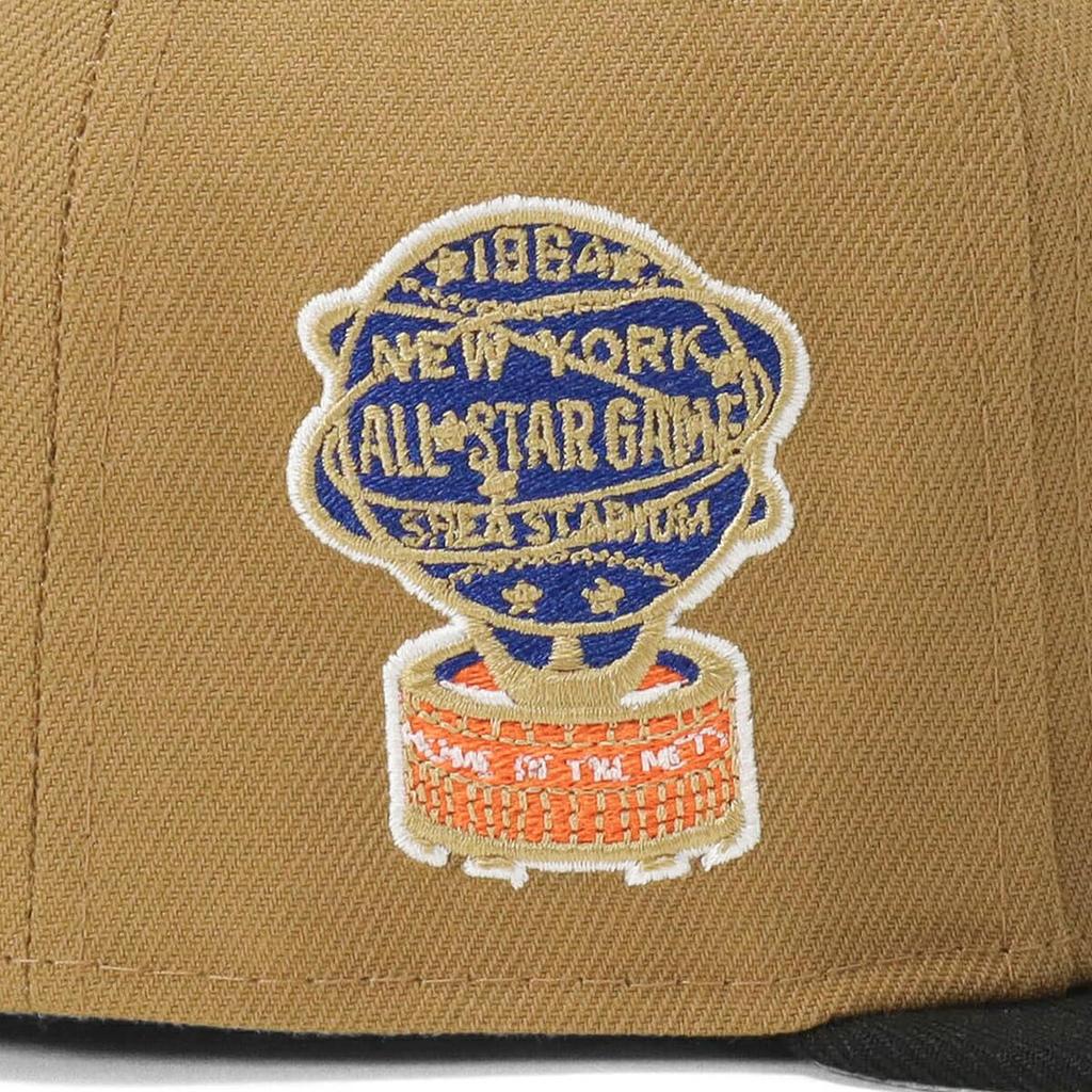 New Era 59FIFTY Cap MLB New York Mets NYM Side Patch Under Exclusive To and Gokyu Fifty 5950 Side Patch Straight Flat Visor Unisex Summer Sun