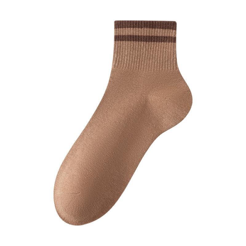 Japanese Mylar Striped Short Socks Men's Short Socks Summer Thin Men's Ankle Socks Student Socks