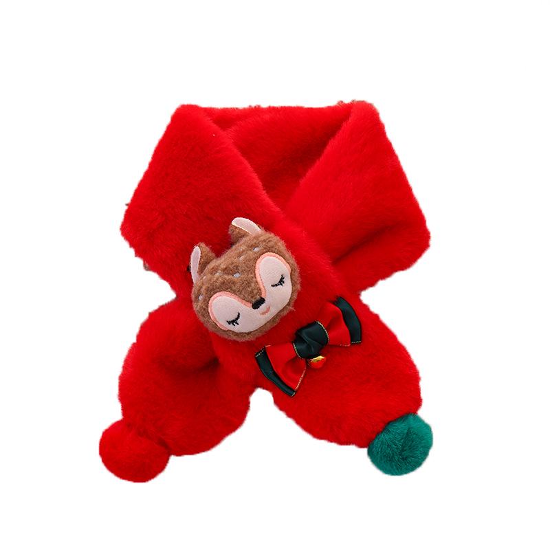 Weihnachts-Schlauchschal: Plüsch-Winter-Nackenwärmer für Säuglinge, Kleinkinder, Jungen & Mädchen