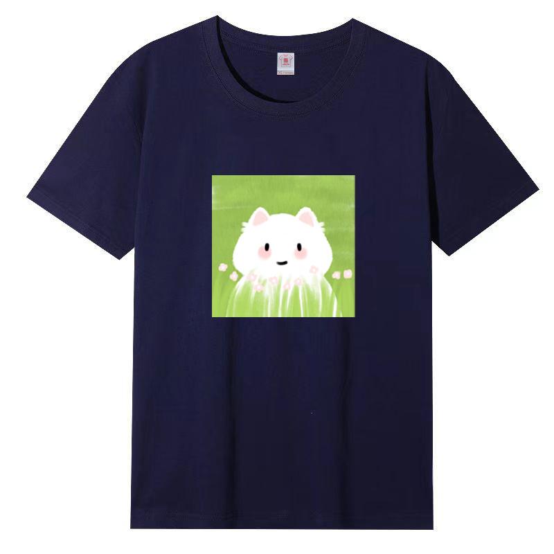 Summer New Short-sleeved T-shirt Female Loose Korean Women Cartoon Printing Half-sleeved Blouse