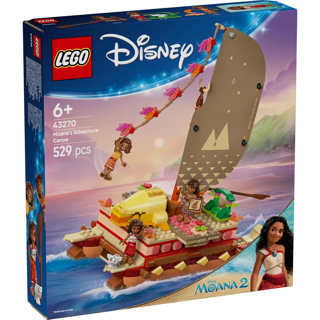LEGO Disney Princess Moana's Canoe Adventure Toy Block Εκπαιδευτικό 6 Χρόνια 7 Χρόνια 8 Χρόνια 9 Χρόνια Disney Goods Pretend Play House 43270