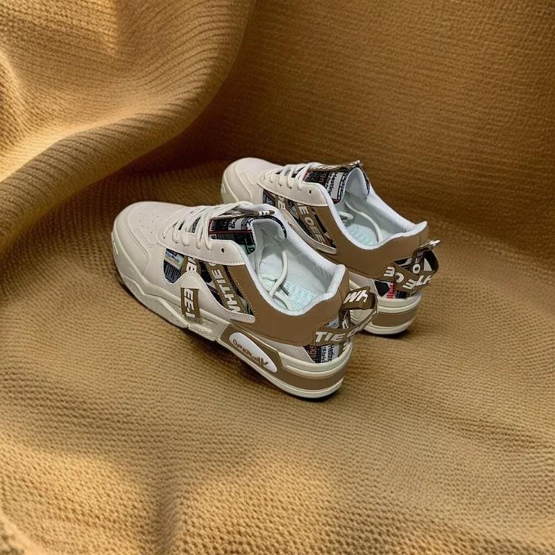 Fashion 2025 New Men's Shoes for Spring, Breathable, Niche, Trendy, Versatile, Casual Board Shoes, Height Increasing Sports Shoes