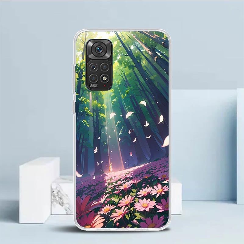

Anime Aesthetic Scenery Phone Case For Xiaomi Redmi Note 15 14 14S 13 12S 12 Pro Plus 11S 11 11T 11E 10S 10 + Soft TPU Back Cove Redmi Note 13 Pro 5G