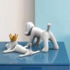 Creative Dog Figurines Art Modern Nordic Miniatures Sculpture Aesthetic Elegant Sculptures Lonesome Dog Figurine Table Decor