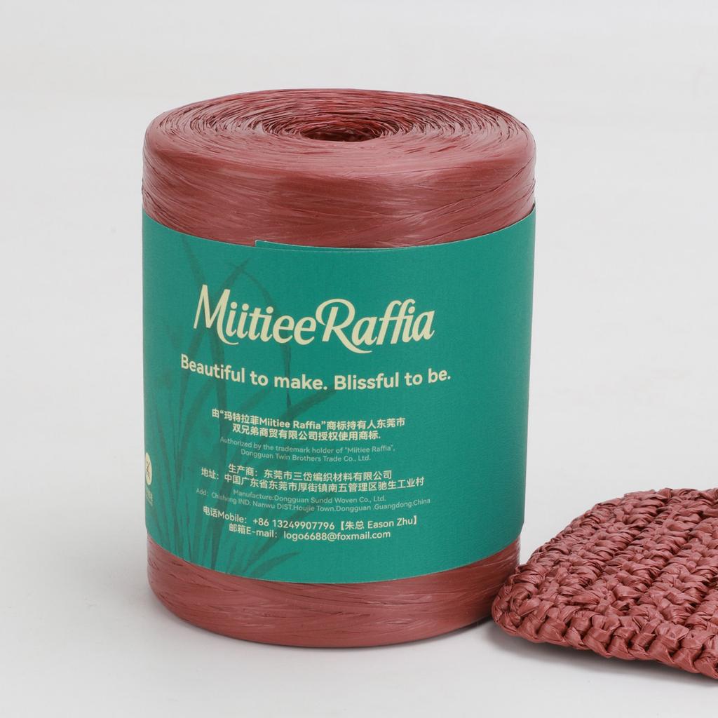 MT001-MT087 Natural Raffia Yarn For Wrapping Knit Wire Natural Color Matte Texture Raffia Paper Ribbons For Hat DIY Decoration