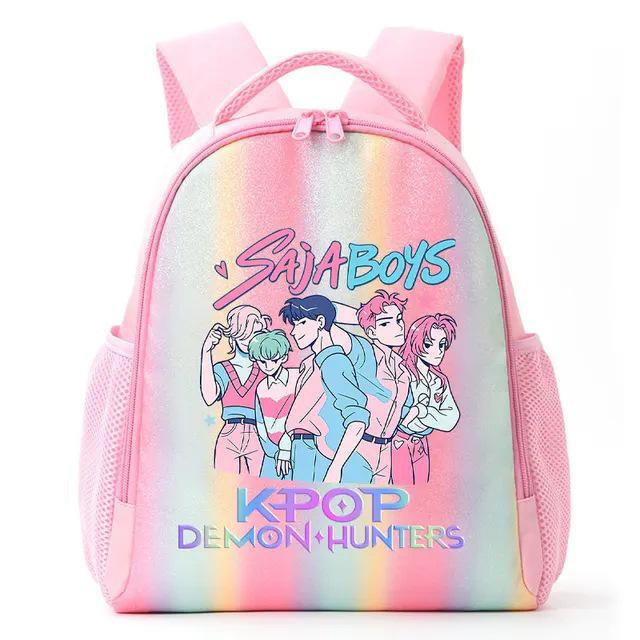 Zaino Arcobaleno Studente Cacciatore di Demoni/Streghe K-Pop Anime